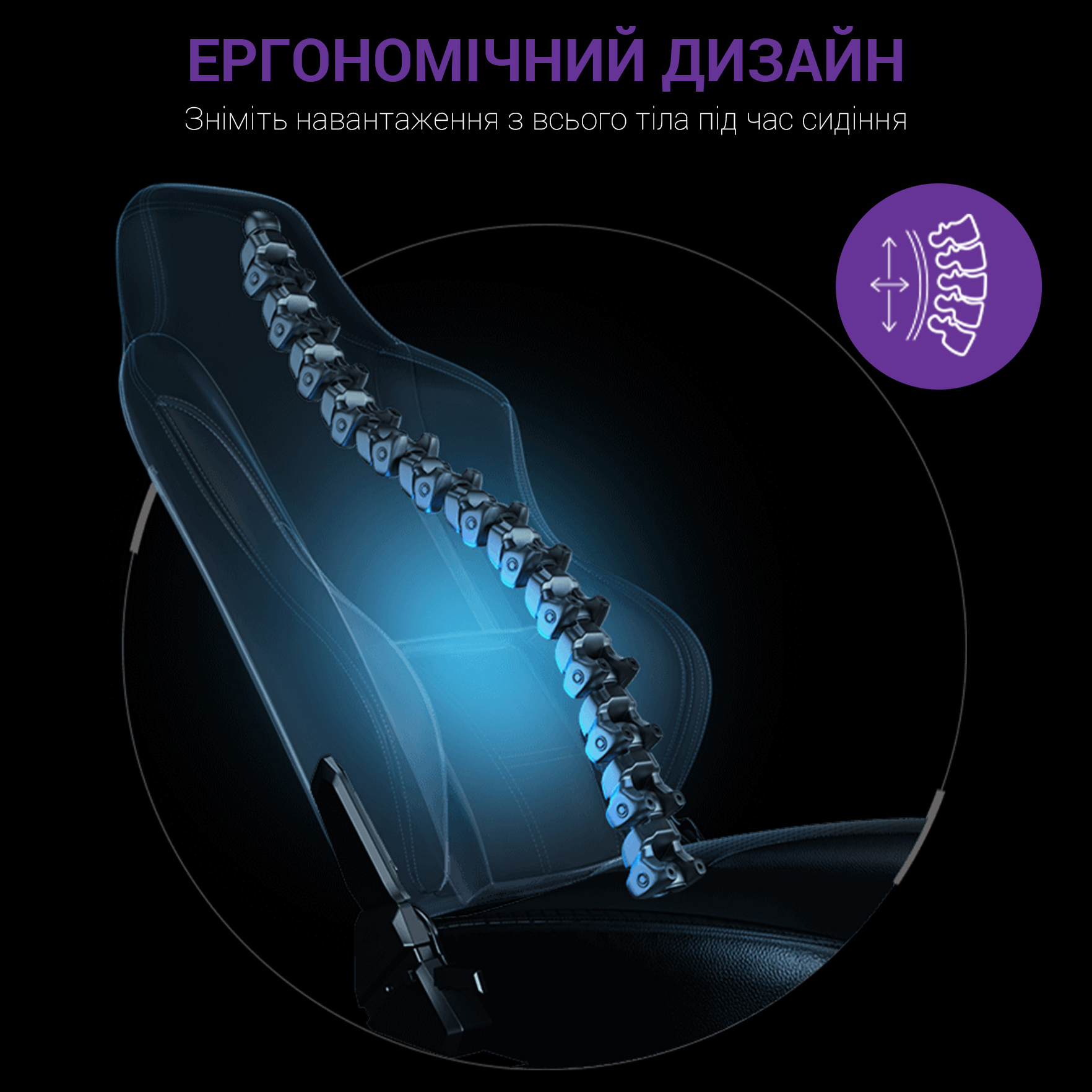 Кресло геймерское Anda Seat Luna L Fabric Black (871380169) дешево